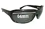 Sunglass Fix Verres de Remplacement pour Dragon Repo - 64mm Wide 