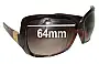 Sunglass Fix Replacement Lenses for Electric Velveteen - 64mm Wide 