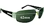 Sunglass Fix Replacement Lenses for Esprit ET17667 - 62mm Wide 
