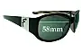 Sunglass Fix Replacement Lenses for Fiorelli Unknown Model - 58mm Wide 