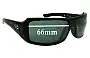 Sunglass Fix Replacement Lenses for Fox Racing The Median - 66mm Wide 