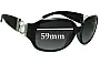 Sunglass Fix Replacement Lenses for Guess GU7005N - 59mm Wide 
