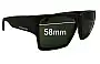 Sunglass Fix Ersatzgläser für Colab Highs and Lows HAL - 58mm Wide 