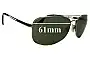Sunglass Fix Verres de Remplacement pour Hugo Boss 0004/S - 61mm Wide 