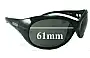 Sunglass Fix Replacement Lenses for Killer Loop KL4144 - 61mm Wide 