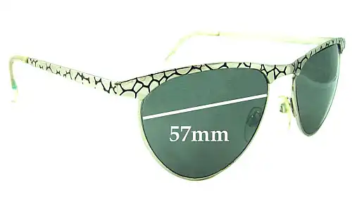 Sunglass Fix Replacement Lenses for Le Specs Crater Cats - 57mm Wide 