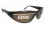 Sunglass Fix Lentilles de Remplacement pour Mako Hunter 9486 - 63mm Wide 