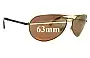 Sunglass Fix Lentes de Repuesto para Mako Venom 9489 - 63mm Wide 