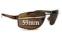 Sunglass Fix Replacement Lenses for Mako Kick 9502 - 59mm Wide 