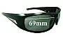 Sunglass Fix Replacement Lenses for Mako Manta 9568 - 69mm Wide 