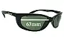 Sunglass Fix Replacement Lenses for Mako Sleek XL 9517 - 63mm Wide 
