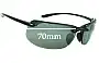 Sunglass Fix Replacement Lenses for Maui Jim MJ412 Banyans (Nose Gasket Only) - 70mm Wide 
