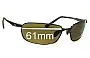 Sunglass Fix Replacement Lenses for Nike EV0569 EV0570 Avid - 61mm Wide 