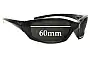 Sunglass Fix Replacement Lenses for Nike EV0128 GDO Square - 60mm Wide 
