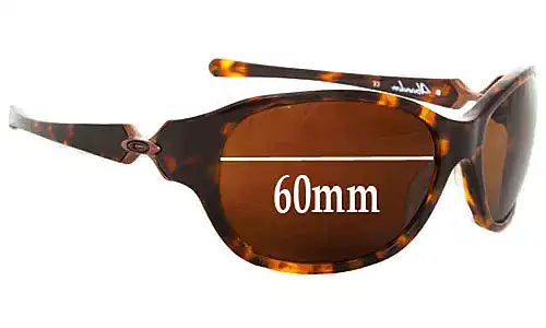 Sunglass Fix Replacement Lenses for Oakley Abandon - 60mm Wide 