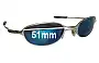 Sunglass Fix Ersatzgläser für Oakley E Wire 2.1 - 51mm Wide 
