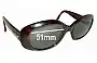 Sunglass Fix Replacement Lenses for Oroton  1193 HZ - 51mm Wide 