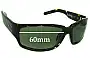 Sunglass Fix Replacement Lenses for Otis Dark Horse - 60mm Wide 