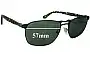 Sunglass Fix Lentes de Repuesto para Persol 2380-S - 57mm Wide 
