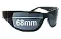 Sunglass Fix Replacement Lenses for Police S1532 - 68mm Wide 