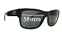 Sunglass Fix Replacement Lenses for Prada SPR02M - 58mm Wide 