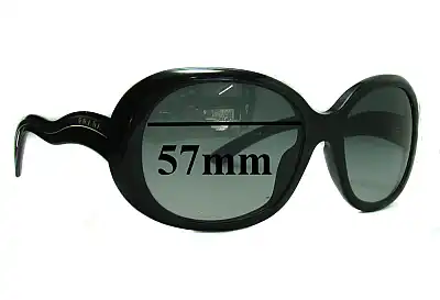 Prada SPR08L Ersatzgläser 57mm wide 
