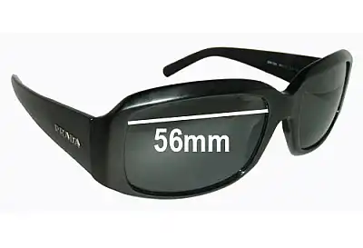 Prada SPR12H Replacement Lenses 56mm wide 
