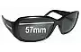 Sunglass Fix Lentes de Repuesto para Prada SPS14H - 57mm Wide 