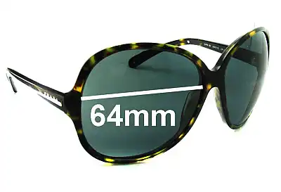 Prada SPR19I & PR19IS Replacement Lenses 64mm wide 