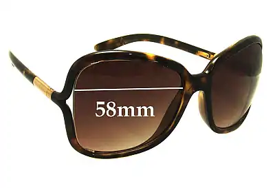 Prada SPR28L Replacement Lenses 58mm wide 