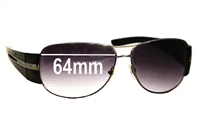 Prada SPR69H Replacement Lenses 64mm wide 