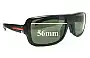 Sunglass Fix Ersatzgläser für Prada SPS01I & PS01IS - 56mm Wide 