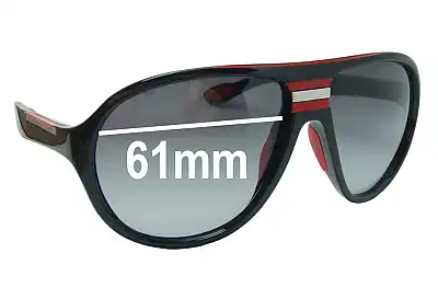 Prada SPS01M Replacement Lenses 61mm wide 