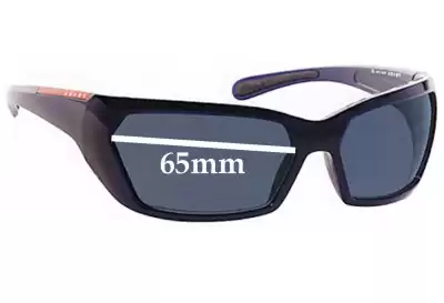 Prada SPS07G Replacement Lenses 65mm wide 
