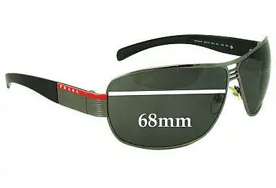 Prada SPS50H & PS50HS Ersatzgläser 68mm wide 