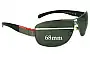 Sunglass Fix Ersatzgläser für Prada SPS50H & PS50HS - 68mm Wide 