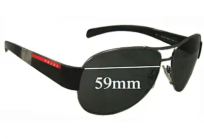 Prada SPS51H & PS51HS Ersatzgläser 59mm wide 