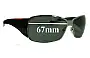 Sunglass Fix Replacement Lenses for Prada SPS55H - 67mm Wide 