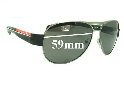 Prada SPS51L & PS51LS Ersatzgläser 59mm wide 