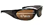Sunglass Fix Ersatzgläser für Prada SPS01F - 67mm Wide 