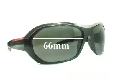 Prada SPS01H Replacement Lenses 66mm wide 