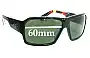 Sunglass Fix Replacement Lenses for Quiksilver Shift - 60mm Wide 