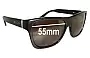 Sunglass Fix Replacement Lenses for Raen Noval - 55mm Wide 