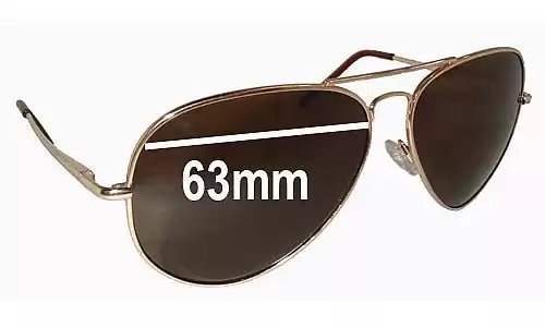 Sunglass Fix Lentes de Repuesto para Ray-Ban RB2510 - 63mm Wide 