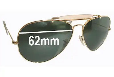 Ray-Ban RB3029 Outdoorsman II Replacement Lenses 62mm wide 