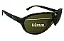 Sunglass Fix Ersatzgläser für Ray-Ban RB4090 - 64mm Wide 