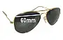 Sunglass Fix Ersatzgläser für Ray-Ban RB1103 - 60mm Wide 
