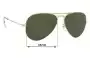 Sunglass Fix Replacement Lenses for Ray-Ban RB3025 Aviator - NOT Large Metal - 55mm Wide 