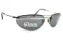 Sunglass Fix Lentes de Repuesto para Ray-Ban RB3155 - 60mm Wide 