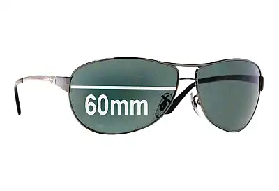 Ray-Ban RB3342 Warrior Ersatzgläser 60mm wide 
